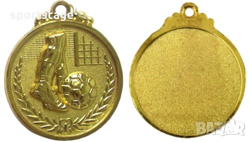 Медал 5 см футбол с трикольорна лента. Предлага се в три цвята: златен, сребърен и бронзов. Медалът , снимка 2 - Футбол - 31559869