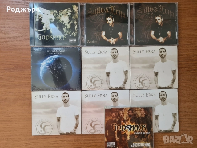 Колекция оригинални компактдискове (CD) – Godsmack, Sully Erna (Hometown Life, Avalon, Awake и др.)