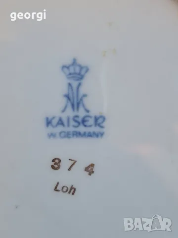 декоративна порцеланова чинийка Kaiser с цветя   22/5, снимка 5 - Декорация за дома - 49251485