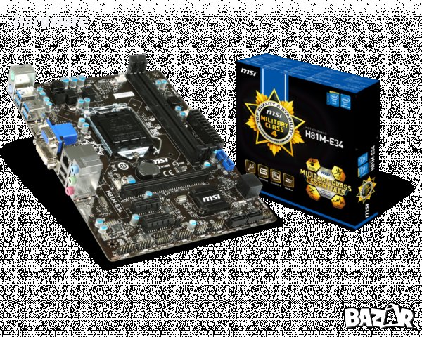 motherboard msi h81m e34 socket сокет 1150, снимка 5 - Дънни платки - 37619681