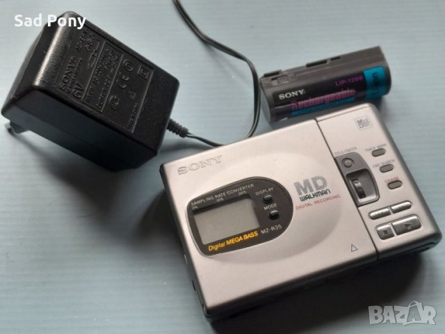 Sony Minidisk MZ-R35 Walkman минидиск плеър, снимка 2 - MP3 и MP4 плеъри - 40202988