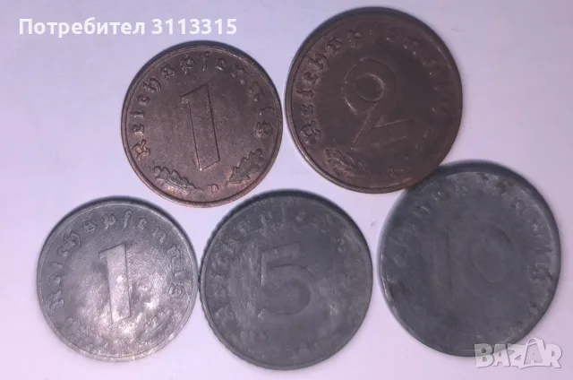 Монети Германия 1939-1944, снимка 2 - Нумизматика и бонистика - 56368026