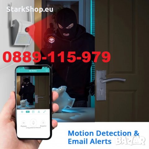 2в1 FullHD WiFi камера с LED градинско осветление видеонаблюдение, снимка 5 - Лед осветление - 29287683