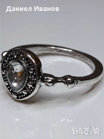 Детски пръстен 14к и камък на Сваровски 8 размер, снимка 3 - Пръстени - 29524501