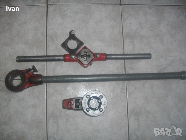 Made in USA/FRANCE/GERMANY-Плашка За Резби На Тръби/Винторезка/Винтонарезка-RIDGID/CENTRAL/FULAX, снимка 2 - Други инструменти - 37348860