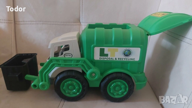 Голям зелен боклукчийски камион, снимка 4 - Коли, камиони, мотори, писти - 53937605