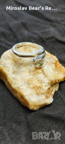 Елегантно сребърно пръстенче с цирконче (размер 17мм) , снимка 3 - Пръстени - 42088162