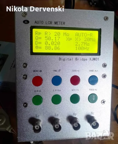 Auto LCR Digital Bridge Meter XJW01, снимка 5 - Друга електроника - 46310014