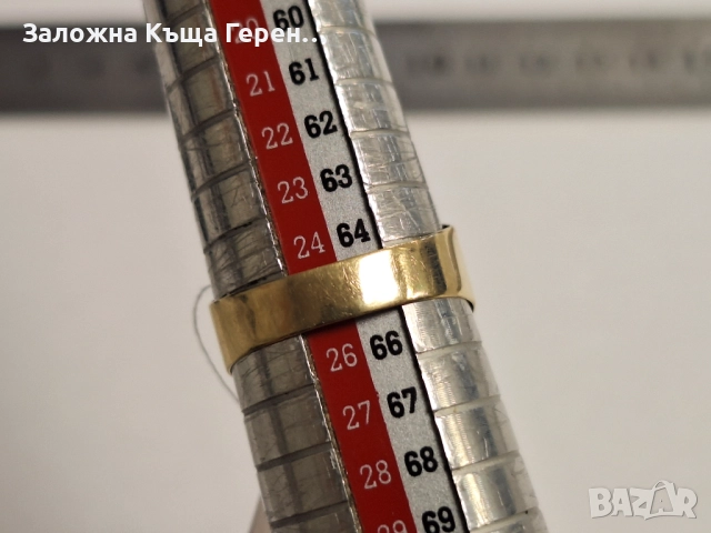 Златен пръстен 3,28гр, снимка 4 - Пръстени - 52688032