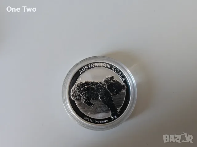 Сребърна монета, 1 oz Австралийска коала 2012, 99.99% сребро, снимка 2 - Нумизматика и бонистика - 56208321