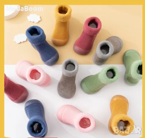 Детски есенни обувки с чорап тип пантофи, снимка 4 - Бебешки обувки - 48064083