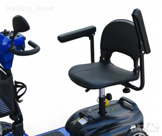 Електрическа четириколка инвалидна BL1 350W /24V /12Ah Blue, снимка 3 - Инвалидни скутери - 51284277