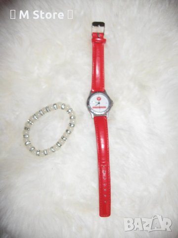 WMC watches 8865 дамски часовник с червена верижка, снимка 3 - Дамски - 29883984