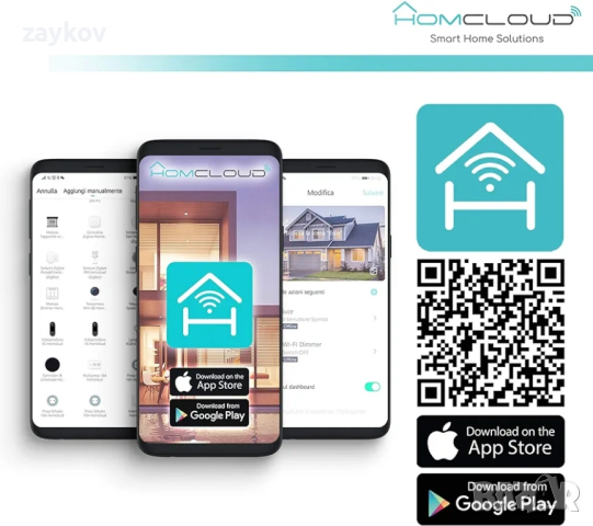 Homcloud CTW Дигитален хронотермостат Smart Wi-Fi, снимка 6 - Друга електроника - 44658094