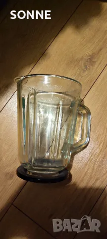 Стъклена немска кана за блендер/Стъклена чаша 1,5 литра, снимка 3 - Чаши - 47525457
