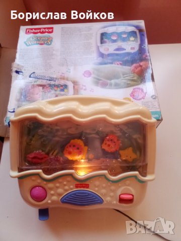 Fisher Price Музикален аквариум за бебета, на ток, снимка 4 - Музикални играчки - 42824175