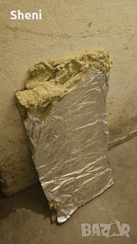 Каменна вата на плочи 5 бр с алуминиево фолио 4 х 50 х 100 см, снимка 6 - Изолации - 52719498