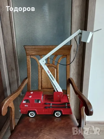 Ретро ламаринена играчка количка  пожарна Tonka , снимка 5 - Колекции - 55851059