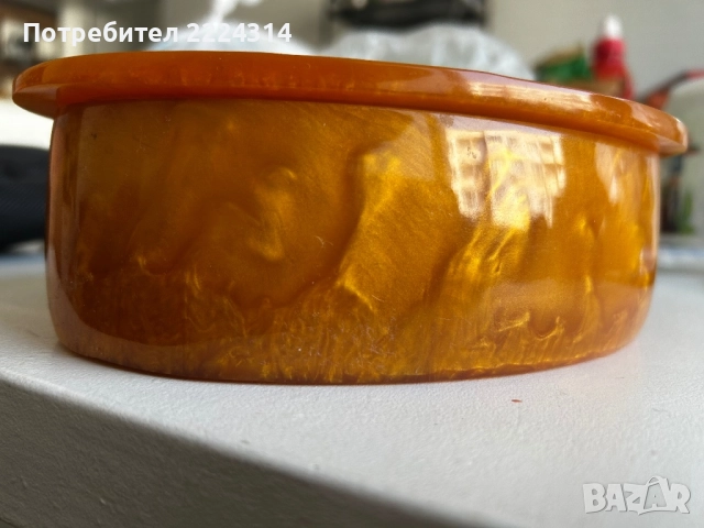 Кутия за бижута от капалин, снимка 4 - Антикварни и старинни предмети - 51654504