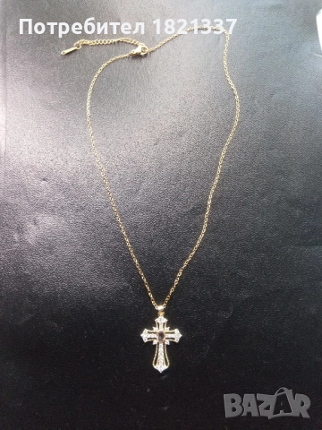 Дамско колие с кръст , снимка 3 - Колиета, медальони, синджири - 51897726