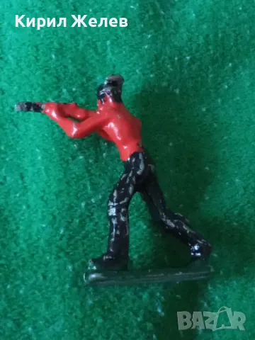 Стара ОЛОВНА ФИГУРКА ДЕТСКА ИГРАЧКА ОЛОВЕН ВОЙНИК РЪЧНО ОЦВЕТЕН За КОЛЕКЦИЯ ПОДАРЪК ВОЙНИЧЕ 40831, снимка 10 - Колекции - 46959987