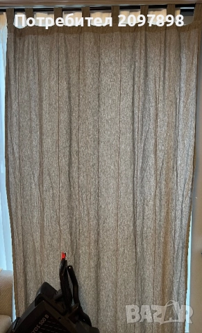 Памучни завеси Икеа комплект 2 броя, снимка 2 - Пердета и завеси - 52647201