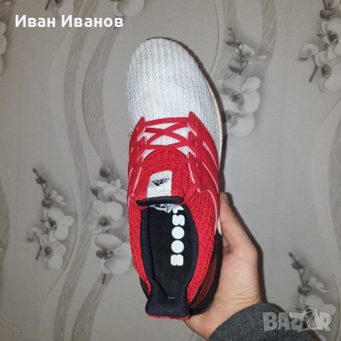 оригинални маратонки  Adidas Ultra Boost 4.0 'White Scarlet' номер 42,5- 43 1/3, снимка 10 - Маратонки - 41610712