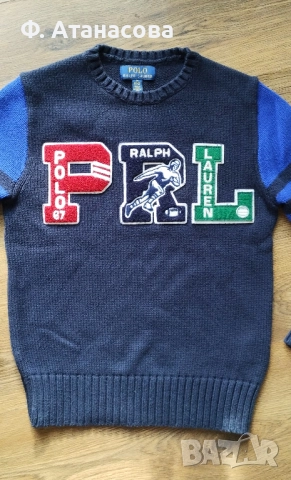 Оригинален пуловер RALPH LAUREN, размер 140-152, 9-11 години, като нов, снимка 2 - Детски пуловери и жилетки - 52842775
