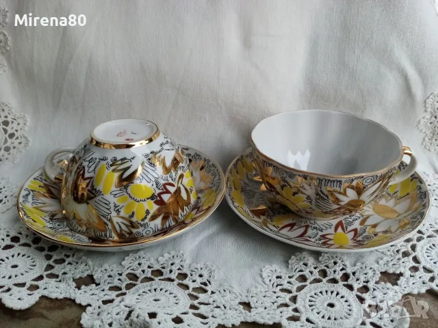 * Золотая ромашка * - ЛФЗ - сет за чай !, снимка 2 - Антикварни и старинни предмети - 55826582