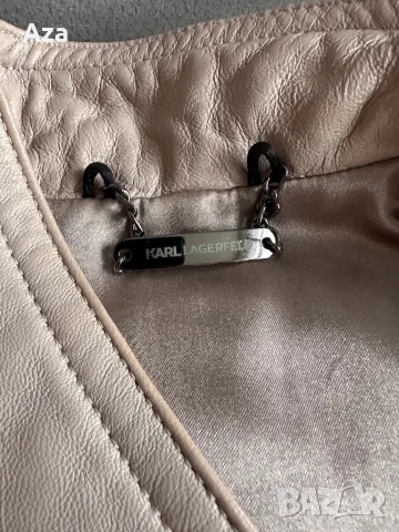 Кожено яке Karl Lagerfeld, снимка 6 - Якета - 48472645