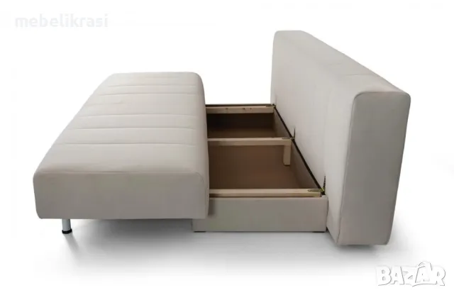 Разгъваем диван Джули 1 Spark 25 сив+ беж, снимка 3 - Дивани и мека мебел - 50042290