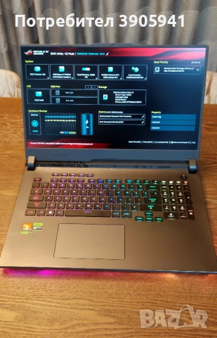 ASUS ROG STRIX G17 G713PV, AMD Ryzen 9 7945HX, 17,3", 16GB, 1TB SSD, GeForce RTX 4060 , снимка 3 - Лаптопи за игри - 53263238
