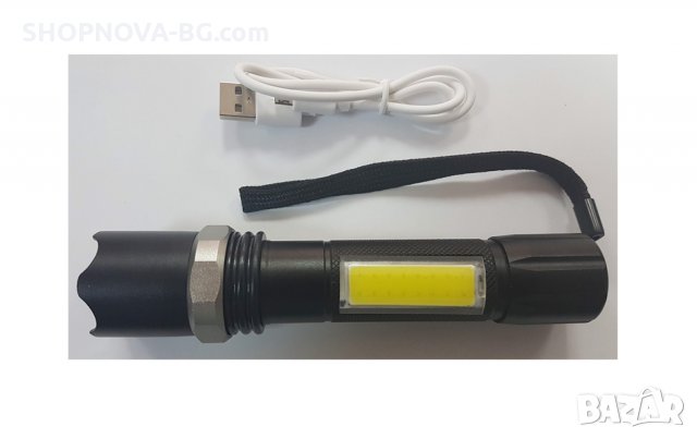  Мощен алуминиев LED Фенер TECHNOSECTOR, Модел SP20-01, С акумулаторна батерия, Зареждане чрез Micro, снимка 3 - Други инструменти - 29882912