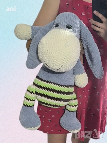 Магаре и Мече #ръчноизработени, снимка 2 - Плюшени играчки - 50995481