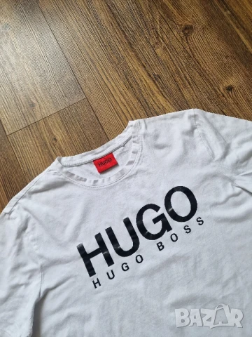 Страхотна мъжка тениска HUGO BOSS размер L , снимка 3 - Тениски - 50529516