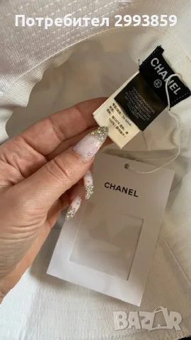 шапка ШАНЕЛ*Chanel bucket hat cotton, снимка 11 - Шапки - 55740531