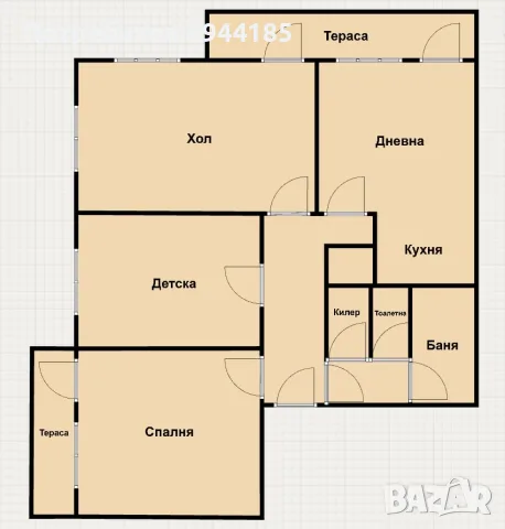 Продава се 4-СТАЕН, област Ловеч, гр. Троян, снимка 11 - Апартаменти - 56004521