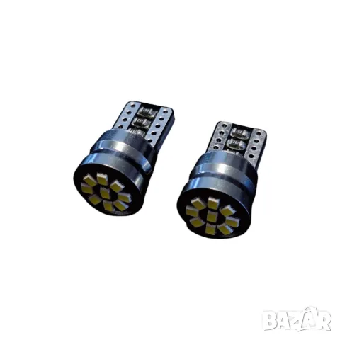 LED крушки T10 9 SMD 12V 2 броя