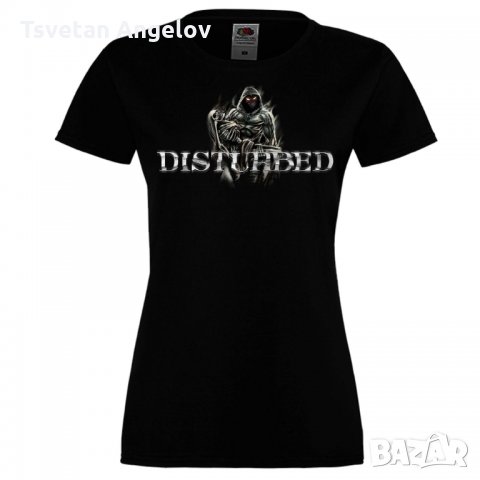 Дамска тениска DISTURBED 1, снимка 1 - Тениски - 31964683