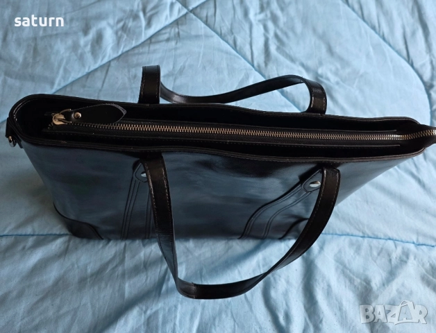 дамска кожена бизнес чанта с отделение за лаптоп S-Zone, снимка 9 - Чанти - 52000304