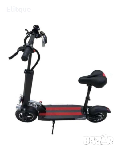 Супер бързият електрически  сгъваем скутер в черно с червено, снимка 4 - Друга електроника - 52854132
