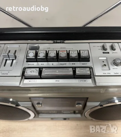 🔈Ретро колекционерски радиокасетофон SHARP GF-9191 - Boombox - профилактиран🔈, снимка 8 - Радиокасетофони, транзистори - 56019572