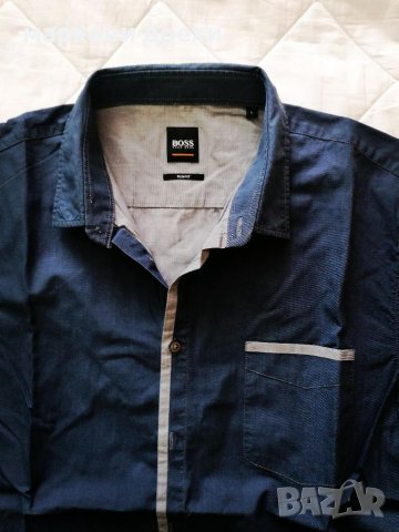 Hugo boss orange shirt slim fit