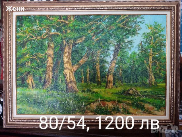 Маслена картина на Николай Ханзъров , снимка 2 - Картини - 48463589