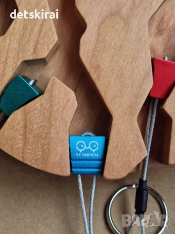 Стенен ключодържател със 4 метални заклинващи ключодържатели, снимка 10 - Пана - 47638263