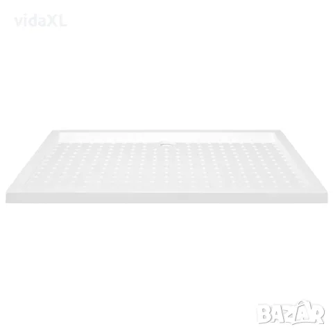 vidaXL Душ корито с точки, бяло, 80x120x4 см, ABS, снимка 4 - Душ кабини и вани - 56146079