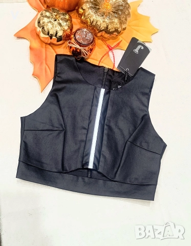 Дамско черно кожено яке кожух парка с естествен пух косъм качулка лисица алкантара естествена кожа, снимка 8 - Якета - 52867865