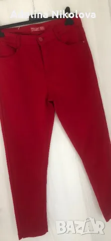 Панталон наситено червен цвят, снимка 2 - Панталони - 49751496