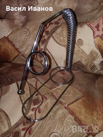 Продавам метална поставка за бутилка , снимка 3 - Декорация за дома - 35524629