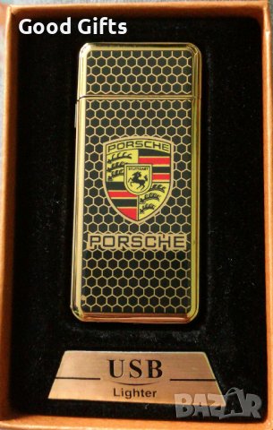 Луксозна USB запалка за цигари с лого на Порше Porsche, снимка 2 - Запалки - 39306065